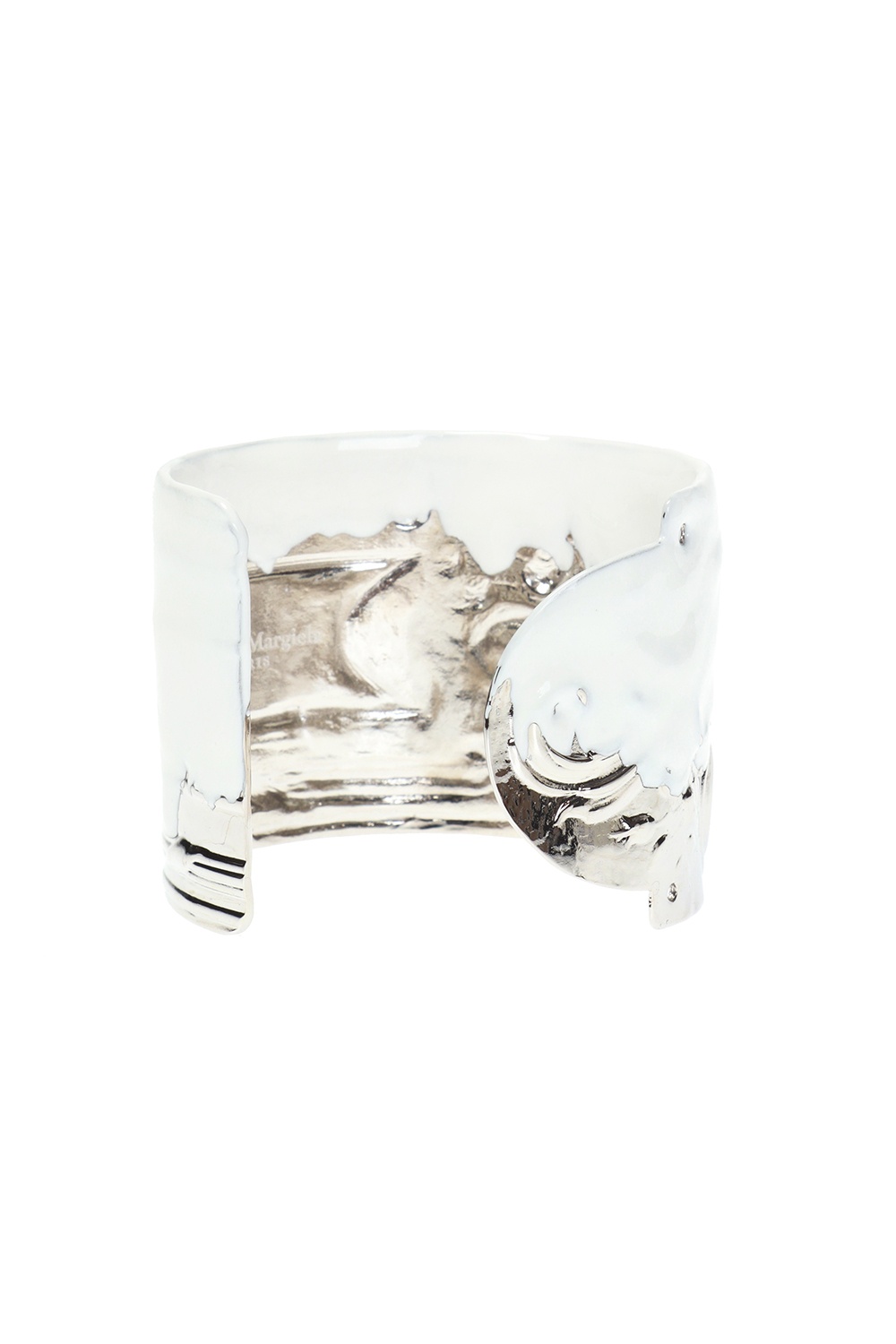 Silver Paint-splattered bracelet Maison Margiela - Vitkac TW